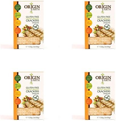 (4 PACK) - Origin Earth Gluten Free Crackers| 150 g |4 PACK - SUPER SAVER - SAVE MONEY