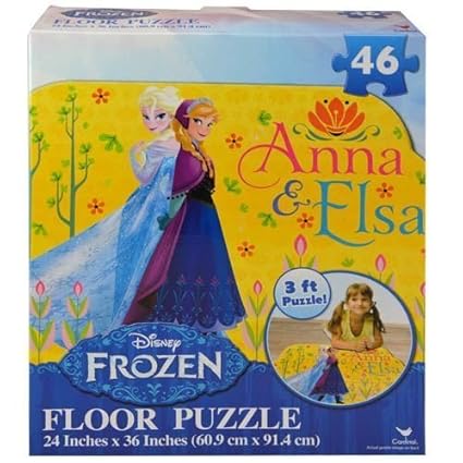 Disney Frozen Floor Puzzle 46 Piece 24 X 36 New Style By