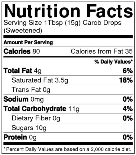 Hoosier Hill Farm Carob Drops, 1 Pound
