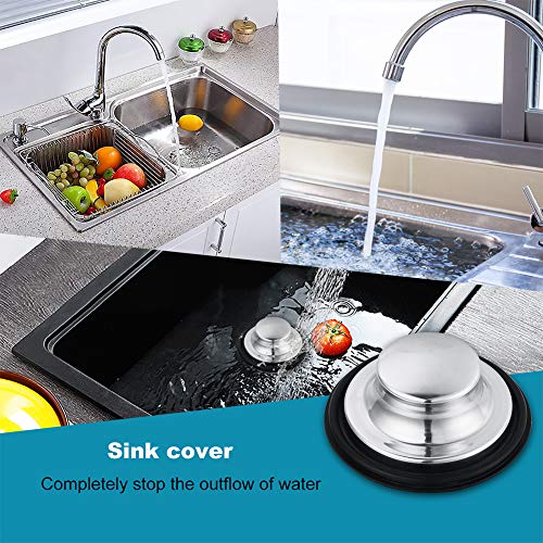 6 Pack of Kitchen Sink Stopper Strainer,Carry360 Anti-Clogging Stainless Steel Sink Disposal Stopper, Perforated Basket Drain Filter Sieve or Keep Water for Kitchen Sink Drain