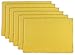 DII 100% Cotton, Ribbed 13x 19 Everyday Basic Placemat Set of 6, Yellow