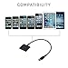 2 Pack of 8 pin Lightning to 30 pin Charge & Sync Cable Adapter Converter for Apple iPhone 6/6 Plus/5s/5c/5/4s/4/3/3G ,iPad and iPod (Black)