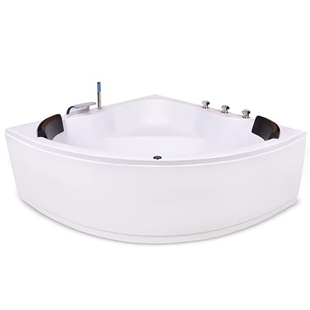 AQUADE extra stabile Badewanne 140 x 140 Eckbadewanne mit Untergestell 140x140 cm Modell: Koblenz