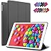 ROARTZ iPad Air Case, Gray Slim Fit Smart Rubber Coated Folio Case Hard Shell Cover Light-Weight Auto Wake/Sleep for Apple iPad Air 1st Generation Model A1474/A1475/A1476 Retina Display