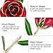 YINXN 24K Gold Red Rose, Gold Plated Rose 24k Gold Dipped Rose Everlasting Long Stem Real Rose with Exquisite Holder Romantic Gift for Valentine's Day, Anniversary, Birthday, Mother's Day (Red)