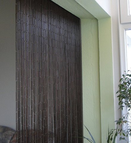 Saidon Classic Bamboo Door Curtain 99 Strings 90 X 200 Cm