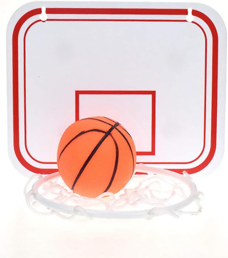 Dowager Basketball Hoop Indoor Hanging Basketball Frame,Plastic Basketball Hoop with Basketball for Kids and Adult,Simple Assembly No Punching Hanger Mount Game