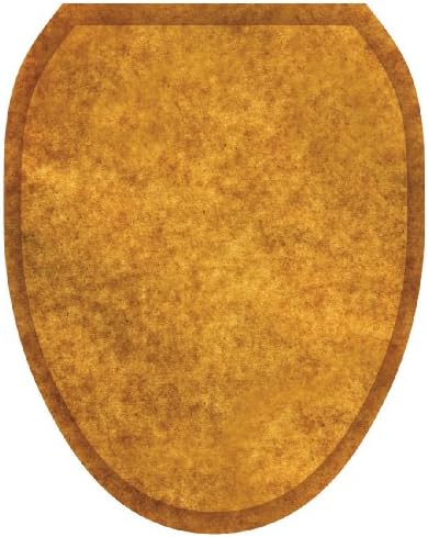 Toilet Tattoos TT-1115-O Caramel Sponge Decorative Applique for Toilet Lid, Elongated by Toilet Tattoos