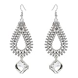 Teniu Vintage Fashion Tassel Earrings Crystal Drop Earrings Diamond Cubic Zirconia Earrings Dangle Earrings For Sensitive Ears
