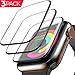 [3 Pack] Apple Watch Screen Protector (40mm Compatible iWacth Series 4) 3D Tempered Film Max Coverage Screen Protector HD Clear Anti-Bubble for Apple Watch 40mm Series 4