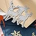 Pangda 8 Pieces Christmas Metallic Cutting Dies Embossing Dies Stencil, Include Snowflake, Christmas Tree and Reindeer Metal Mould for DIY Crafts
