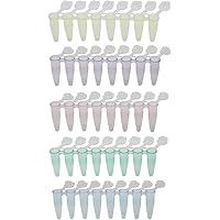 1 Case Tubes And Caps 8 Each Strip 125 Strips Unit 10 Units Case Clear Pp Axygen Pcr 08 Cp C Thin Wall 8 Strip Pcr Tube Strips With Domed Clear Strip Caps 0 2ml Lab Tubes Pcr Tubes Environews Tv