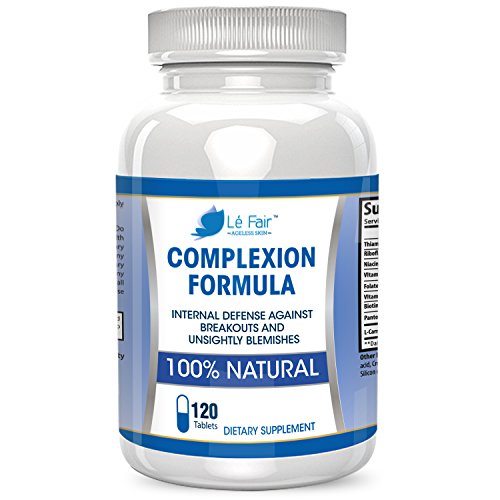 Acne Pills with Pantothenic Acid and Vitamin B5 - Le Fair Complexion Formula - Natural Acne & Blackhead Capsule Supplement for Back Zits Hormonal Acne Cystic & Adult Acne - Safe For Teenagers & Adults