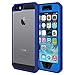 AMZER Full Body Hybrid Case with Built-in Screen Protector for iPhone 5/ 5S, iPhone SE - Blue