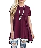 BELAMOR Women's Short & Long Sleeve A-line Flowy Tunic Tops (US 4-22)