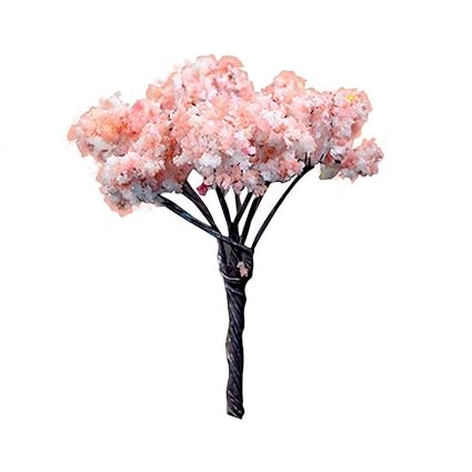 Amoyb Arbre Fleuri Romantique Fleur De Cerisier Mini Arbre
