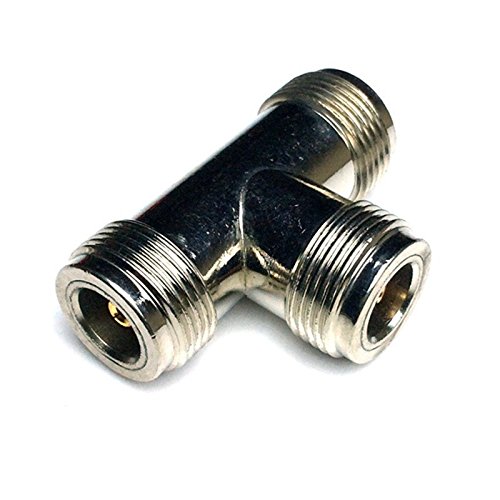 image for CESS N Type Female to N Type 2 Female T Splitter Coax Coaxial Adapter 