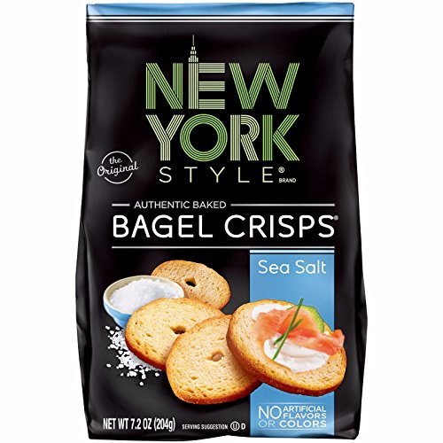 New York Style Bagel Crisps, Sea Salt, 7.2 oz