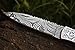DKC Knives (16 5/18) Sale DKC-37-BH Victorian Damascus Folding Pocket Knife Buffalo Horn 7.75