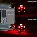 LivTee 12Pcs Motorcycle LED Light Kit Strips Multi-Color Accent Glow Neon Ground Effect Atmosphere Lights Lamp with Wireless Remote Controller for Harley Davidson Honda Kawasaki Suzukithumb 4
