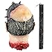 BullStar Halloween Decorations Severed Head Hanging Halloween Props Bloody Cut Off Corpse Head Latex Zombie Party Supplies (B)