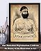 Tattoo Decor - The Tattooed Man - Captain Costentenus - 11x14 Unframed Art Print - Perfect Tattoo Shop Decor, Tattoo Artist Gifts, Tattoo Sign and Decorations for Parlor