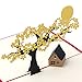 Arich 3D Pop UP Holiday Greeting Cards Cherry Tree House Christmas Thanksgiving Gift