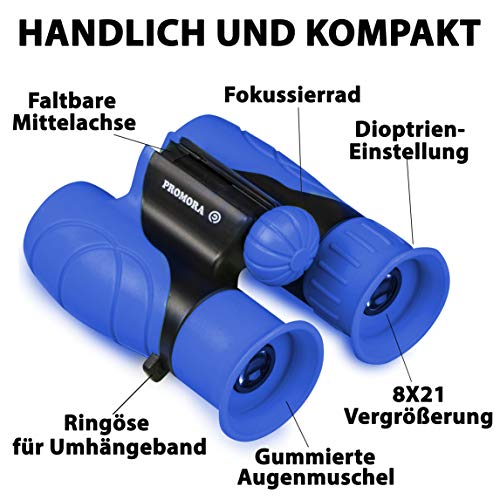 Fernglas für Kinder - Optimales Geschenk zu Ostern für kleine Jungen und Mädchen - Starke Vergrößerung 8X21… – Bild 6