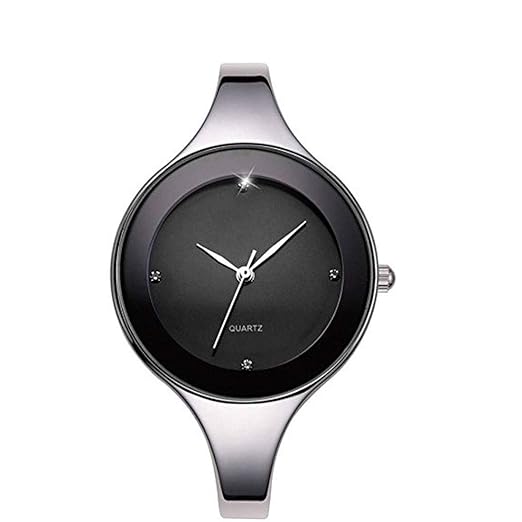 Stainless Steel Analogue Black Dial Women's Watch(WAWSDWH11128)