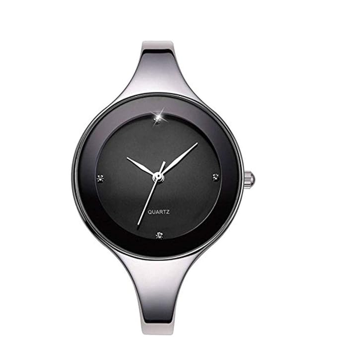 Stainless Steel Analogue Black Dial Women's Watch(WAWSDWH11128)