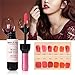 Ownest 6 Colors Wine Liquid Lipstick, Lady Long Lasting Make Up Gloss Matte Lip Tint Wine Bottle Cover, Matte Lip Gloss Set-6PCS/Kit