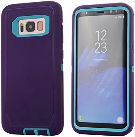 OTTER MK for Galaxy S8 Plus Case, 3 Layers Multi-color Heavy Duty Defender Hybrid TPU + PC Bumper Shockproof Protective Cover for Samsung Galaxy S8 Plus