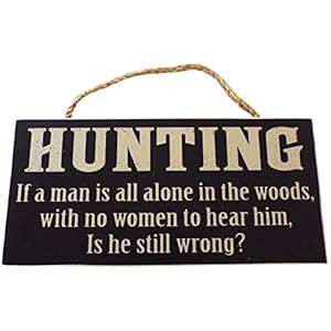 Black slogan sign with rope hanger