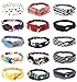 FIBO STEEL 15 Pcs Headbands for Women Girls Wide Boho Knotted Yoga Head Wrap Hair Band Elastic A