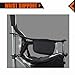 KingCamp Camping Chair Heavy Duty Lumbar Back Support Oversized Quad Arm Chair Padded Folding Deluxe with Cooler Armrest Cup Holder, Supports 350 lbsthumb 4