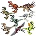 THS8 Jurassic World Toys,Dino Building Blocks,Dinosaur Figure Building Blocks,Dinosaur Building Blocks Miniature Action Figures,12 pcs Great Gift Party (Dinosaur)
