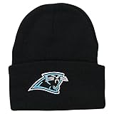 NFL Classic Team Colors Cuffed Knit Hat / Beanie (Carolina Panthers)