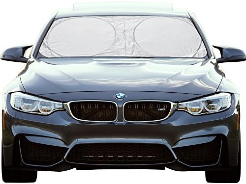 Windshield Sun Shade, Foldable Car Windshield Sunshade, UV Ray Sunlight Sun Visor Blocker Reflector Protector Shields Auto Front Window Sunshade for Car SUV Truck Minivan Vans Vehicle Windshield