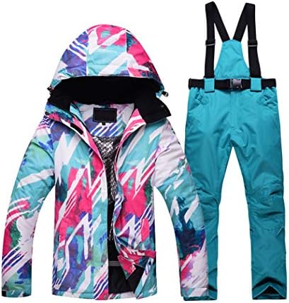 Raylans Women Ski Suit Super Warm Clothing Skiing Snowboard Jacket+Pants Suit Windproof Waterproof Windproof