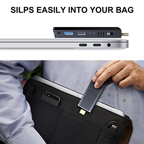 Fanless Mini PC,T6 Intel Atom Z8350 Windows 10 Pro Computer Stick 4GB DDR 64GB eMMC Support 4K HD,2.4G/5G WiFi,BT 4.2