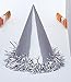 Assorted Color Fringed Foil Deluxe Party Hats - 6 Count - Fun & Festive Headwear for Celebrations and Events