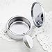 HMIEPRSRS 2pc Portable Pocket Ashtray/Vehicle Cigarette Ashtray, Mini Stainless Steel Ash Holder with Key Chain and Cigarette Snuffer, Modern Outdoor Ash Holder (Colored Pattern)