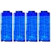 Bullet Clips, Yamix 4 Pack 12-Darts Quick Reload Clips Magazine Clips for nerf n strike elite blaster - Transparent Blue