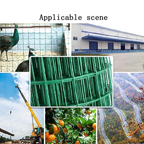 BBGS PVC Beschichtet Drahtgitterzaun, 1,2 M Höhe Hardware-Stoff, SchweiÃdrahtkäfig Hühnerzaun, für Kaninchenhaus, Ente, Gemüsegarten (Color : 2.3mm Wire Diameter) – Bild 7