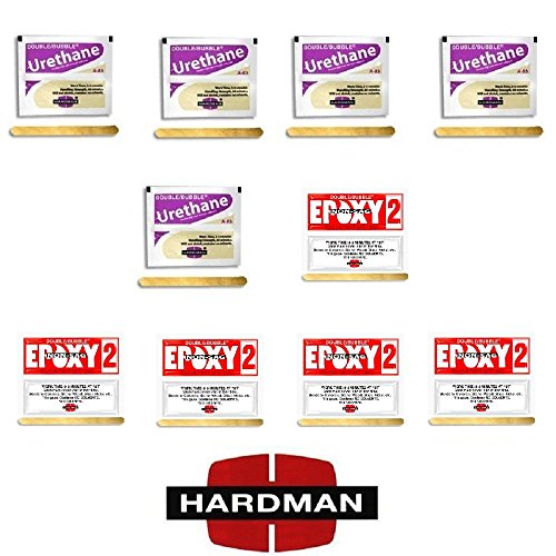 Hardman Epoxy Double Bubble Packs Purple Beige 3.5g + Red 2 NON Sag 3.5g 5 Each 10 Total Include By Midwest Corvette
