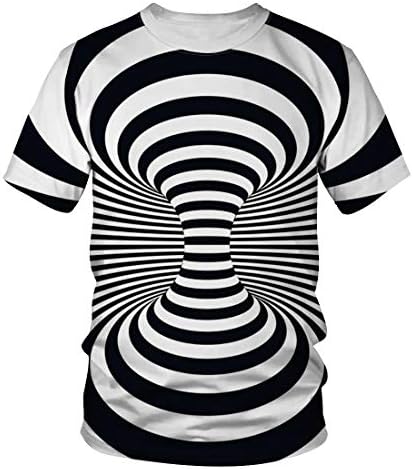 Auremore 3D Print T-Shirt Fashion Graphic Tee Crewneck Short Sleeve T-Shirts for Men Women