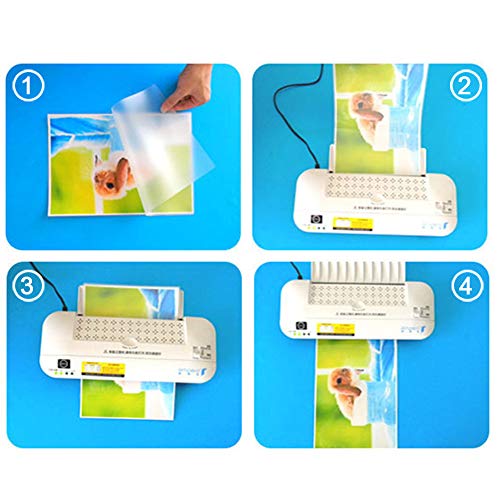 Eilova A4 Clear Waterproof Travel Album Photos Sleeves Pictures Thermal Laminating Pouches Pages Film Sheets Protectors Storage Bag(8.7" x 12.1", Pack of 50) - Thumbnail 3