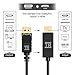 TechRise 6.6ft DP to HDMI, 4K High Speed Gold Plated DisplayPort to HDMI Cable Converter Adapter, Supports Video and Audio for HDTV, Monitor, Projector, PC, Laptop and More