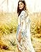 Akery Women's Floral Chiffon Kimono Cardigan Blouse Beach Cover up,Medium,White