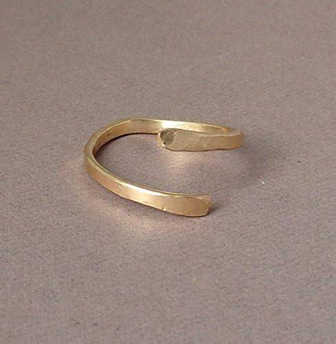 Gold Fill Twisted Hammered Ring also in Rose Gold and Sterling Silver